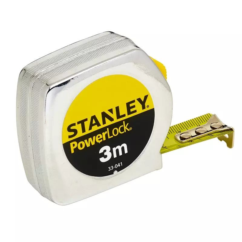 Mesure STANLEY Powerlock Classic Métal - 3m X 19 Mm - 0-33-041 3 Mesure STANLEY Powerlock Classic Métal - 3m X 19 Mm - 0-33-041
