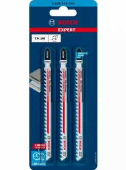Lame De Scie Sauteuse Expert Carbure T 341 HM BOSCH 132 Mm Spécial Plâtre - 2608900564