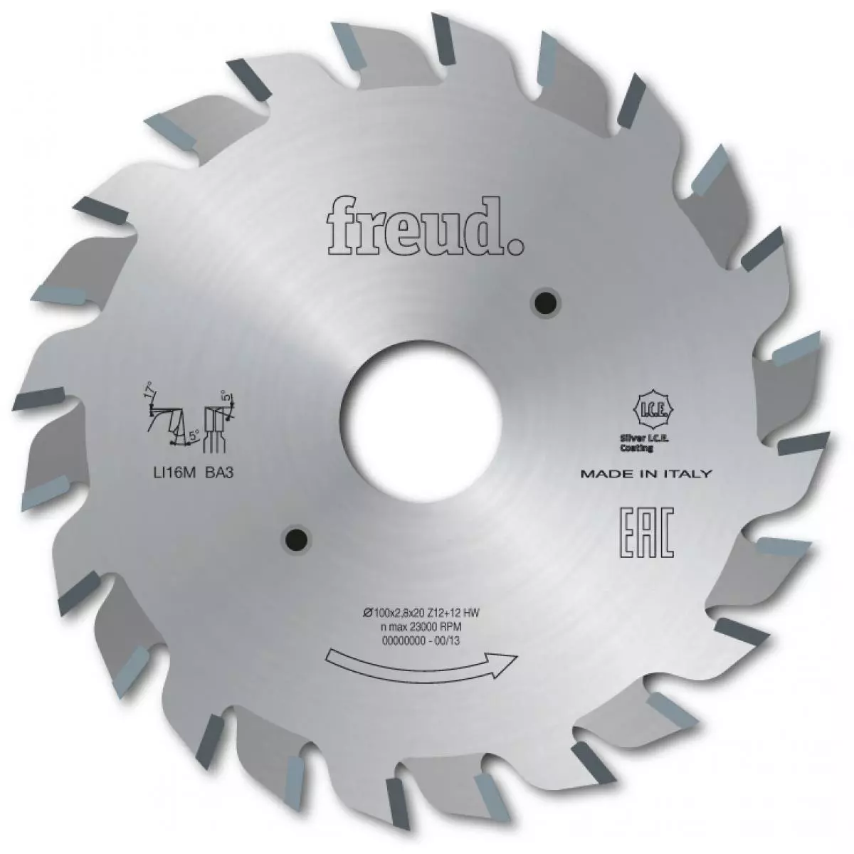 Lame D'inciseur Extensible Standard FREUD - Ø120 2,8-3,6 AL22 Z12+12 - F03FS02488 -LI16M AB3 3 Lame D'inciseur Extensible Standard FREUD - Ø120 2,8-3,6 AL22 Z12+12 - F03FS02488 -LI16M AB3
