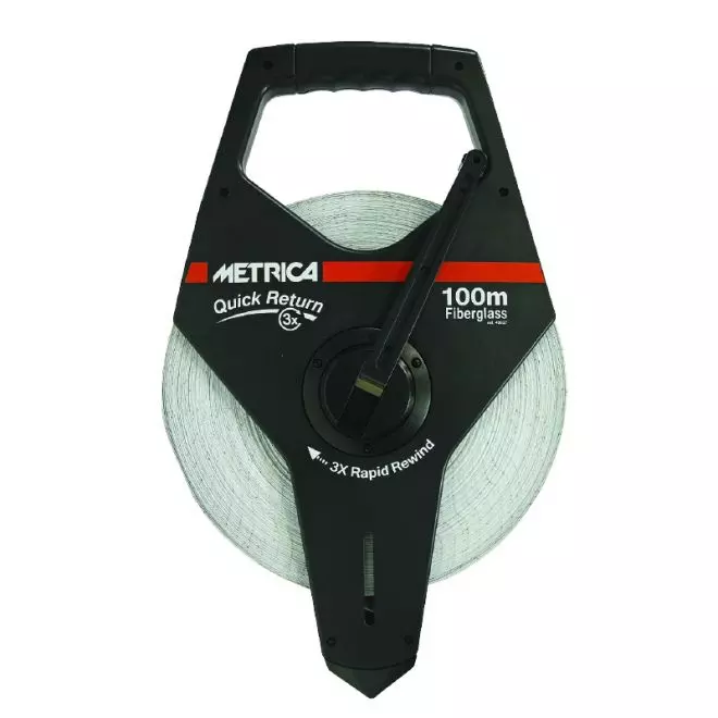 Mesure Longue Fibre Quick Return METRICA 100m X 13mm - 40027 3 Mesure Longue Fibre Quick Return METRICA 100m X 13mm - 40027