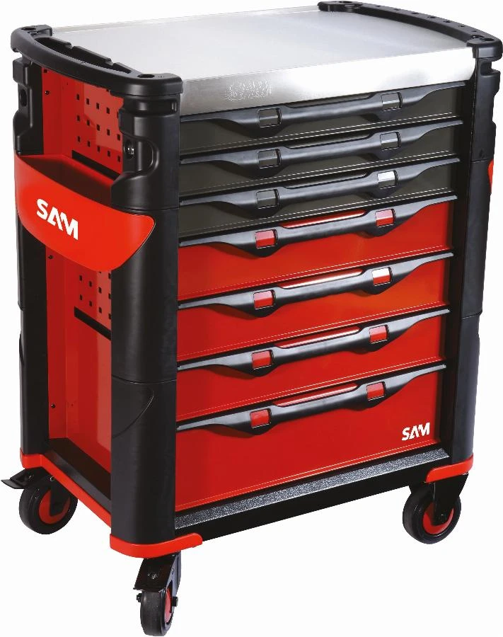 Servante Grand Volume 7 Tiroirs SAM OUTILLAGE Plateau Inox - 417 6 Servante Grand Volume 7 Tiroirs SAM OUTILLAGE Plateau Inox - 417 – Image 4