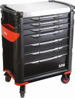 Servante Grand Volume 7 Tiroirs SAM OUTILLAGE Plateau Inox - 417 8 Servante Grand Volume 7 Tiroirs SAM OUTILLAGE Plateau Inox - 417 -Maxouti Magasin 417hk 01