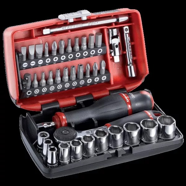 Coffret Douilles Nano 1/4 + Cliquet Tête Ronde édition Limitée Racing - FACOM - R2NANO24H 3 Coffret Douilles Nano 1/4 + Cliquet Tête Ronde édition Limitée Racing - FACOM - R2NANO24H