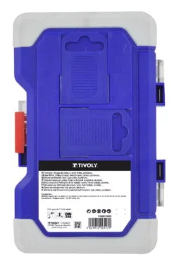 Coffret 26 Pièces TIVOLY - 25 Forets Métaux HSS Taillés Meulés Pointe En Croix Ø 2 à 13mm + 1 Fraise à Noyer HSS Ø 16,5mm - 11452070002 -Maxouti Magasin 670c86abaa4586a088557f5c2d32