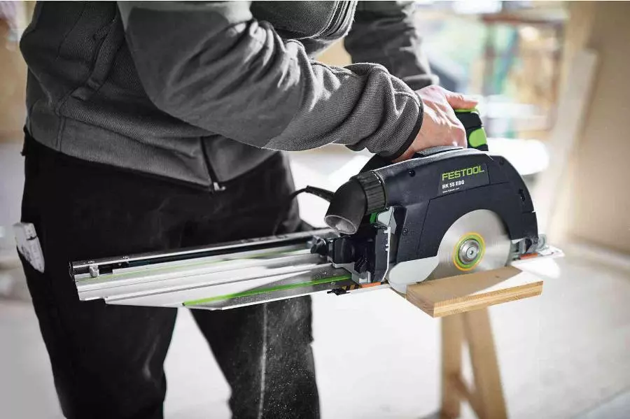 Scie Circulaire Portative FESTOOL HK 55 EB-Plus + Rail De Guidage FSK 420 Et Lame De Scie Ø 160 Mm - 576131 4 Scie Circulaire Portative FESTOOL HK 55 EB-Plus + Rail De Guidage FSK 420 Et Lame De Scie Ø 160 Mm - 576131 – Image 2