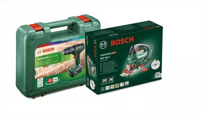 Perceuse à Percussion Universal Impact 18V 2x2Ah + Scie Sauteuse 18V BOSCH - 06039D410B 3 Perceuse à Percussion Universal Impact 18V 2x2Ah + Scie Sauteuse 18V BOSCH - 06039D410B