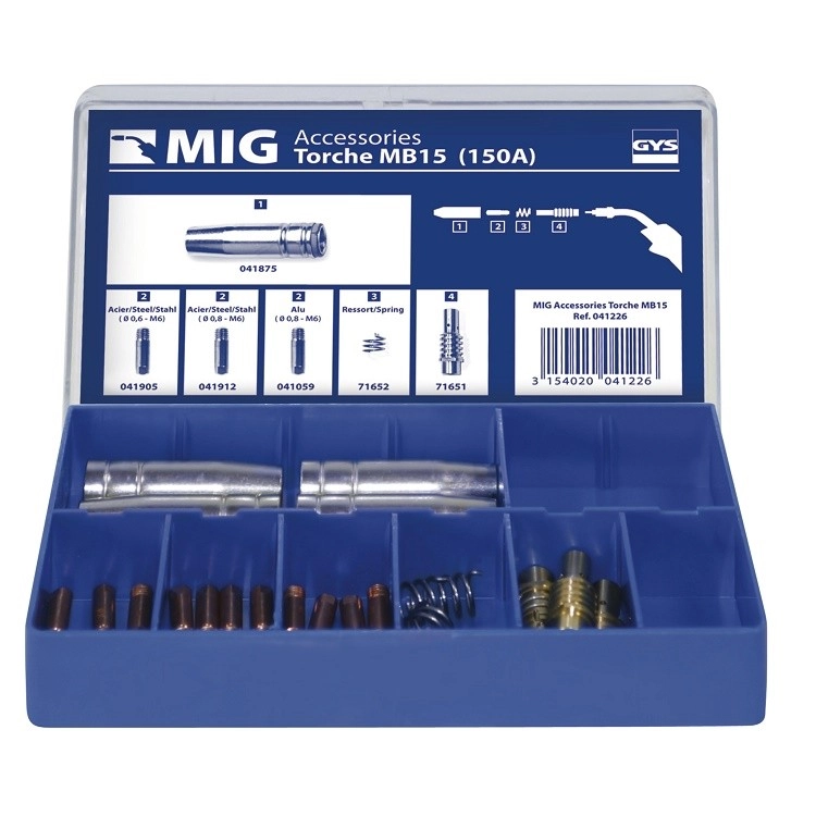 Coffret De Torche GYS MB15 - MIG 150 A - 041226 3 Coffret De Torche GYS MB15 - MIG 150 A - 041226