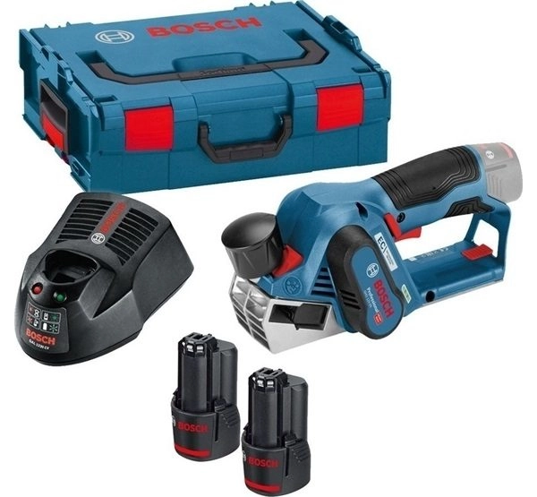 Rabot BOSCH GHO 12V20 Professional - 2 Batteries 3.0Ah Li-Ion, Chargeur, Coffret - Avec 2 Fers De Rabot - 06015A7001 3 Rabot BOSCH GHO 12V20 Professional - 2 Batteries 3.0Ah Li-Ion, Chargeur, Coffret - Avec 2 Fers De Rabot - 06015A7001