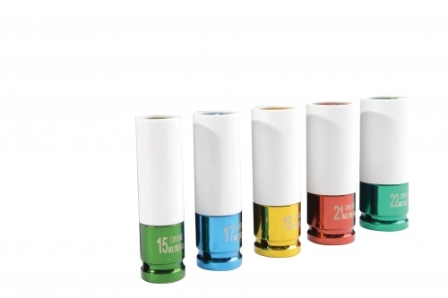 Douille à Chocs SAM 6 Pans 1/2" - Longues Extra-minces - 19141-...M 3 Douille à Chocs SAM 6 Pans 1/2" - Longues Extra-minces - 19141-...M