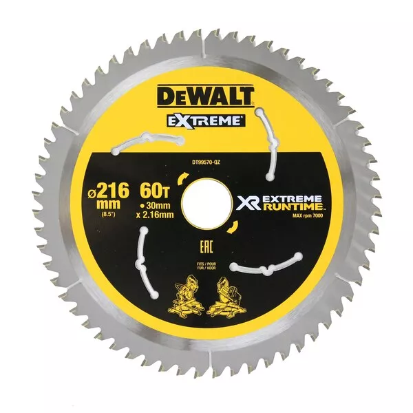 Lame Scie à Onglets XR Extrême Runtime DEWALT - DT995 3 Lame Scie à Onglets XR Extrême Runtime DEWALT - DT995
