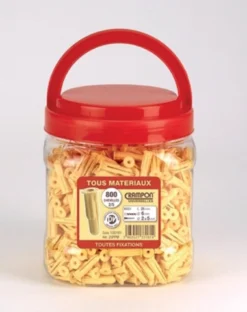 Pot 800 Chevilles Crampon 2/5 Beige VINMER - Ø Percage 6 Mm - 133161