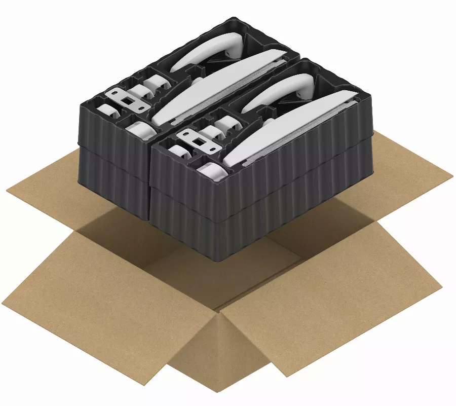 Pack De 4 Crémones Dualis CROISEE DS + 4 Guides - 2500 Mm Noir - DS7214-013 4 Pack De 4 Crémones Dualis CROISEE DS + 4 Guides - 2500 Mm Noir - DS7214-013 – Image 2