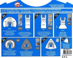 Coffret De 12 Accessoires LEMAN Multi-matériaux Pour Outil Oscillant - 4500.12 5 Coffret De 12 Accessoires LEMAN Multi-matériaux Pour Outil Oscillant - 4500.12 -Maxouti Magasin DGA30055 2