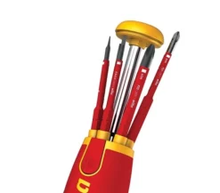 Tournevis Porte Embout Slim VDE 75 Mm WIHA Liftup - 6 Embouts FENTE /PH /XENO PZ2 - 38611 -Maxouti Magasin EGA20050 3