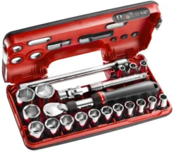 Coffret Cliquet Extensible + Douilles 1/2 6 Pans 21 Pièces FACOM - SXL.DBOX1PB