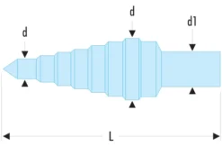 Foret étagé ISO FACOM - Ø 6.5 à 40.5 Mm - 678006