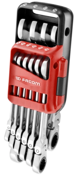 Jeu De 10 Clés Mixtes à Cliquet En étui Pocket FACOM - 467BF.JP10PB 3 Jeu De 10 Clés Mixtes à Cliquet En étui Pocket FACOM - 467BF.JP10PB