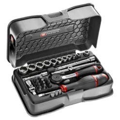 Coffret Douille 1/4" 6 Pans Mm R.161B FACOM 31 Pièces - R.161-5P6