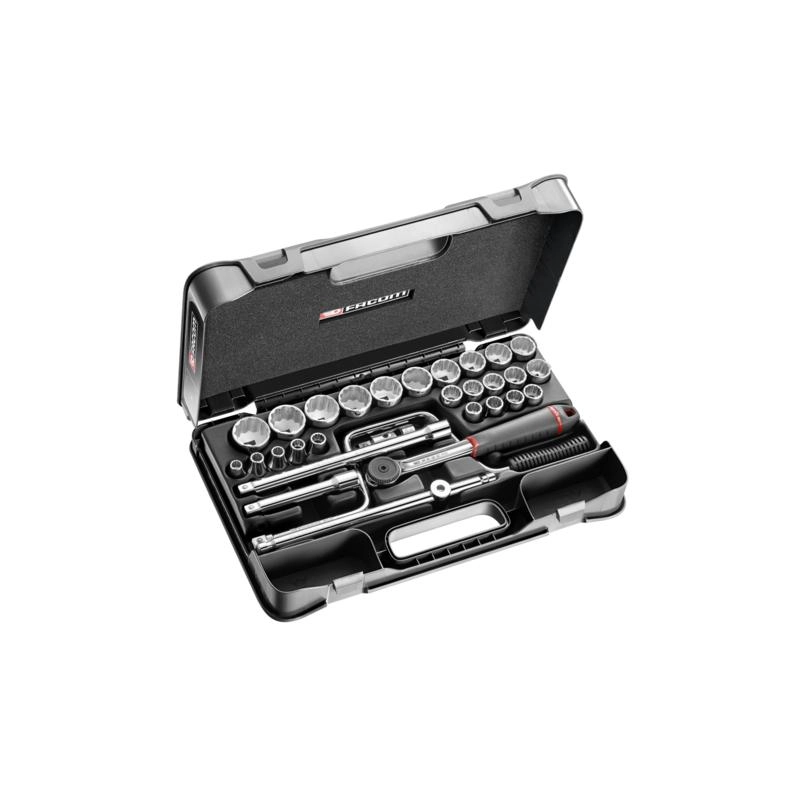 Coffret Douilles 1/2" 12 Pans Métriques S.161B FACOM 30 Pièces - S.161-5P12 3 Coffret Douilles 1/2" 12 Pans Métriques S.161B FACOM 30 Pièces - S.161-5P12
