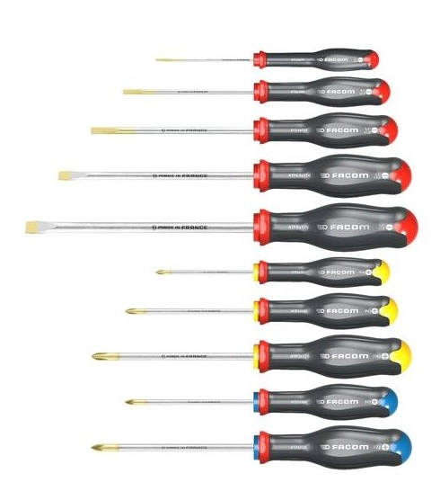 Jeu De 10 Tournevis Protwist FACOM - ATW.J10PB 3 Jeu De 10 Tournevis Protwist FACOM - ATW.J10PB