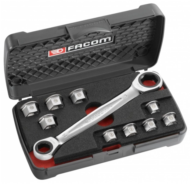 Jeu De Clés Polygonales à Cliquet 11 En 1 FACOM - 464.J1APB 3 Jeu De Clés Polygonales à Cliquet 11 En 1 FACOM - 464.J1APB