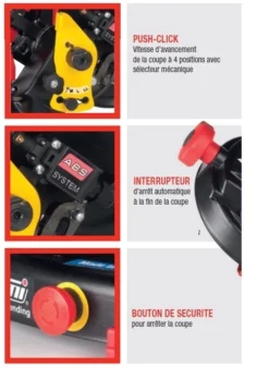 Scie à Ruban Métal FEMI Descente Auto Coupe Rapide +50% -coupe Max. 120mm - ABSNG120XL -Maxouti Magasin FEMI0009 3