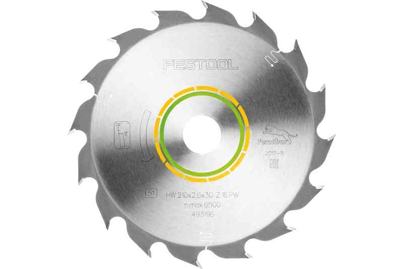 Lame De Scie à Bois Panther 210x2.6x30 FESTOOL PW16 Dents Pour TS 75 - 493196 4 Lame De Scie à Bois Panther 210x2.6x30 FESTOOL PW16 Dents Pour TS 75 - 493196 – Image 2