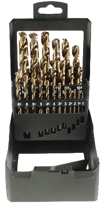 Coffret Métal De 25 Forets HSS Cobalt 5% RISS - Ø 1 à 13 Mm X 0.5 Mm - CO25V3075AC