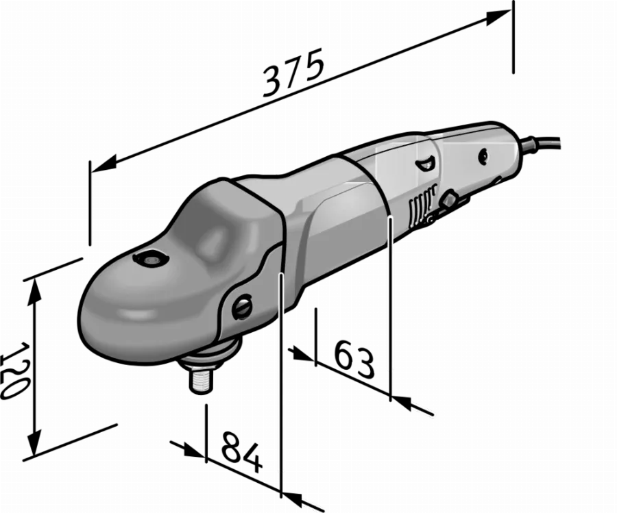 Polisseuse Ergonomique à Variateur De Vitesse PE 14-3 125 FLEX - 405813 4 Polisseuse Ergonomique à Variateur De Vitesse PE 14-3 125 FLEX - 405813 – Image 2