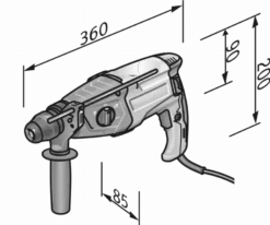 Marteau Universel SDS-plus CHE 2-28 FLEX - En L-Boxx - 413666 12 Marteau Universel SDS-plus CHE 2-28 FLEX - En L-Boxx - 413666 -Maxouti Magasin FLE00044 5