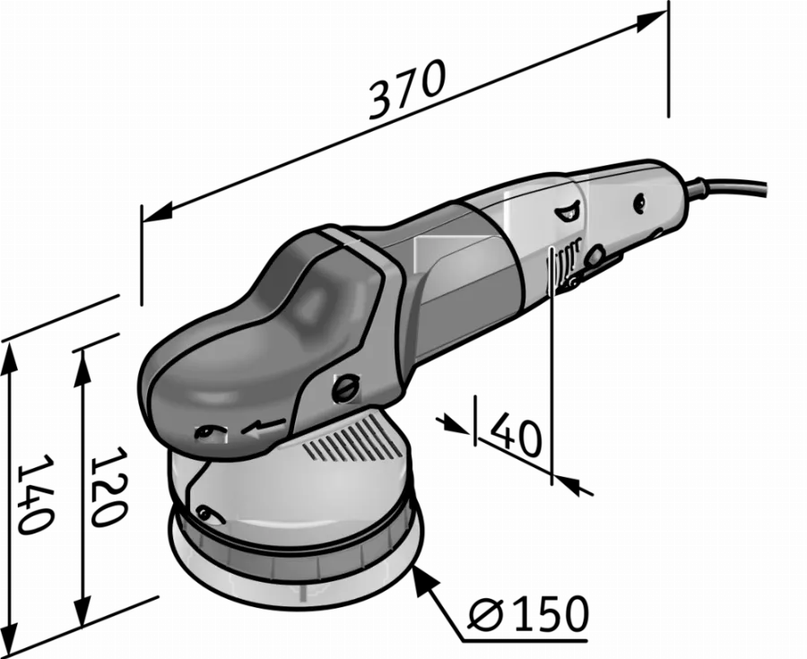 Polisseuse Excentrique XFE 7-15 150 P-Set FLEX - En L-Boxx Avec Accessoires - 447110 5 Polisseuse Excentrique XFE 7-15 150 P-Set FLEX - En L-Boxx Avec Accessoires - 447110 – Image 3