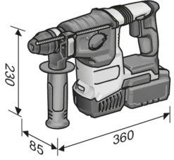 Marteau 18V CHE 2-26 18.0-EC C FLEX - Sans Batterie Ni Chargeur - Accessoires - 491314 -Maxouti Magasin FLE00168 4