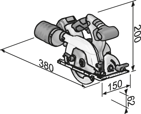 Scie Circulaire 18V CS 62 18.0-EC C FLEX - Sans Batterie Ni Chargeur - 491322 3 Scie Circulaire 18V CS 62 18.0-EC C FLEX - Sans Batterie Ni Chargeur - 491322