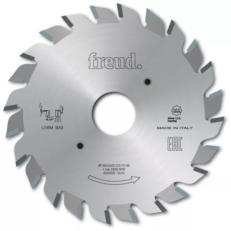 Lame D'inciseur Extensible Standard FREUD - Ø125 2,8-3,6 AL20 Z14+14 - F03FS02498 -LI16M EA3 3 Lame D'inciseur Extensible Standard FREUD - Ø125 2,8-3,6 AL20 Z14+14 - F03FS02498 -LI16M EA3