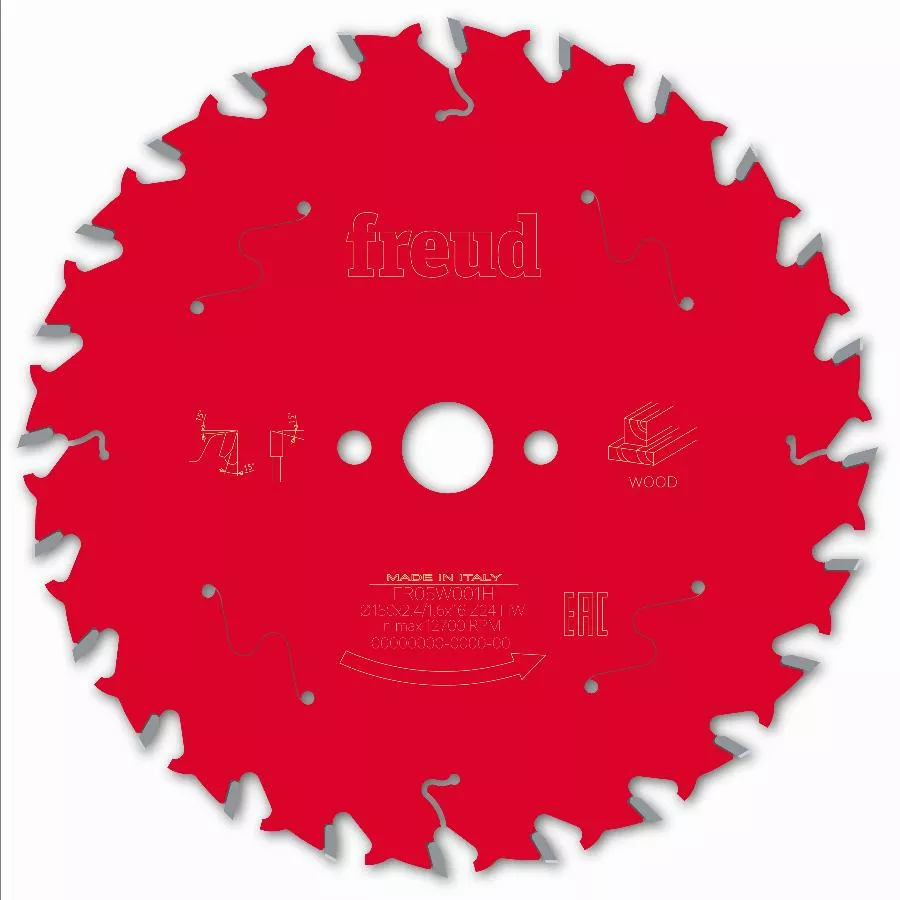 Lame Pour Scie Circulaire Portative FREUD - Ø150 2,4/1,6 AL16 Z24 BA 15° - F03FS09670 -FR05W001H 4 Lame Pour Scie Circulaire Portative FREUD - Ø150 2,4/1,6 AL16 Z24 BA 15° - F03FS09670 -FR05W001H – Image 2