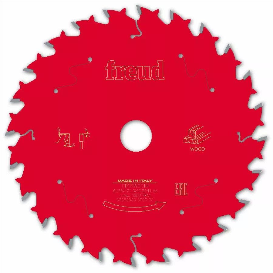 Lame Pour Scie Circulaire Portative Filaire/sans Fil FREUD - Ø165 1,7/1,3 A20 Z24 BA 15° - F03FS09686 -FR07W001H 4 Lame Pour Scie Circulaire Portative Filaire/sans Fil FREUD - Ø165 1,7/1,3 A20 Z24 BA 15° - F03FS09686 -FR07W001H – Image 2