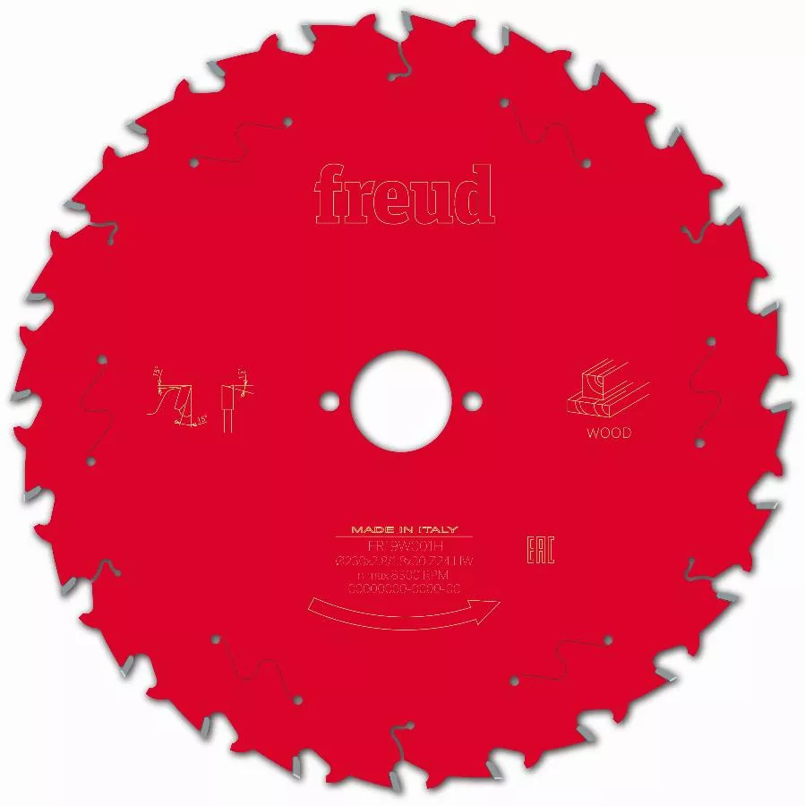 Lame Pour Scie Circulaire Portative FREUD - Ø230 2,8/1,8 AL30 Z24 BA 15° - F03FS09728 -FR19W001H 4 Lame Pour Scie Circulaire Portative FREUD - Ø230 2,8/1,8 AL30 Z24 BA 15° - F03FS09728 -FR19W001H – Image 2