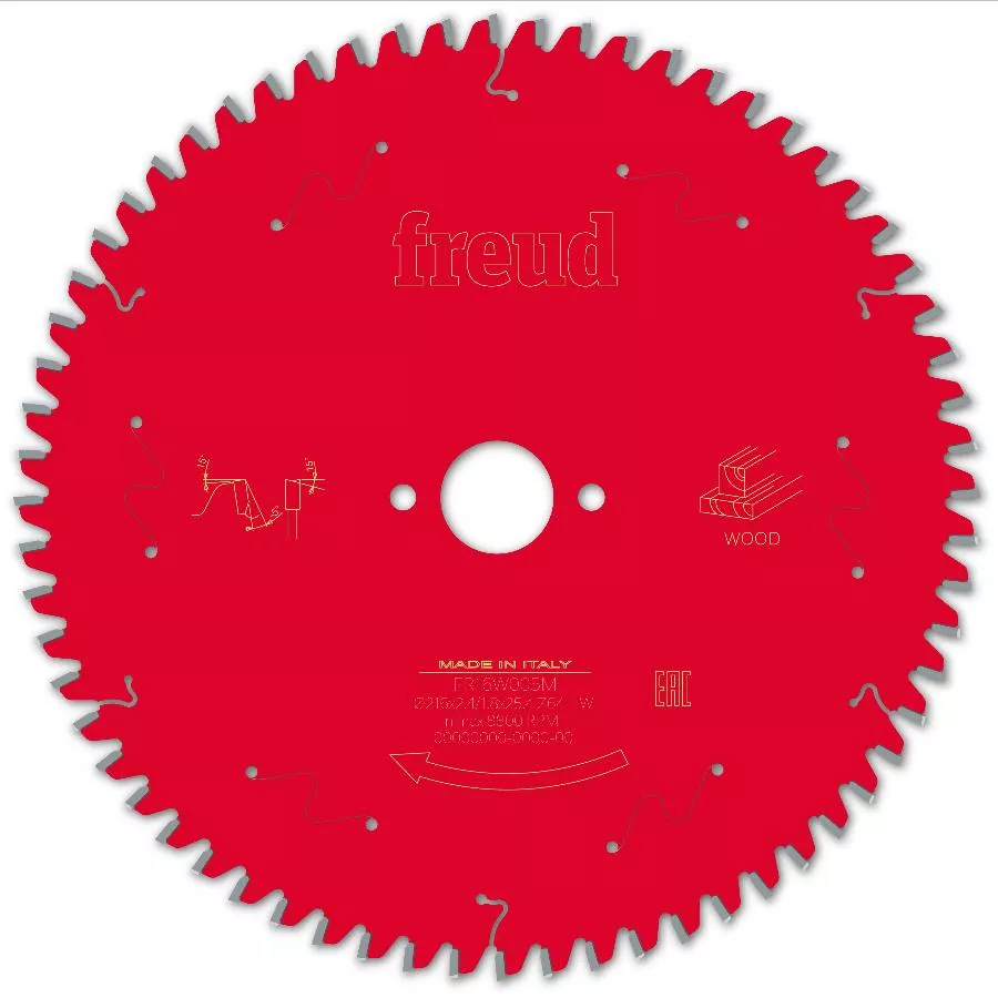Lame Pour Scie Circulaire Portative FREUD - Ø216 2,4/1,8 AL25,4 Z64 BA -5° - F03FS09752 -FR16W005M 4 Lame Pour Scie Circulaire Portative FREUD - Ø216 2,4/1,8 AL25,4 Z64 BA -5° - F03FS09752 -FR16W005M – Image 2