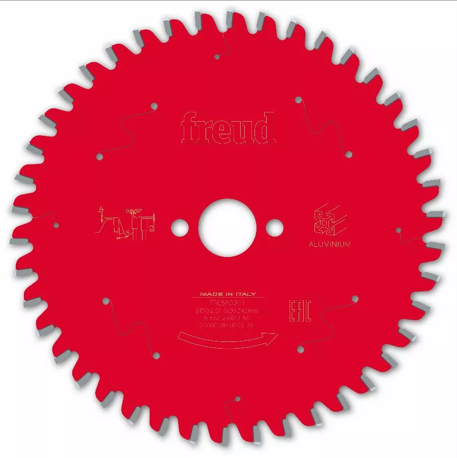 Lame Pour Scie Circulaire Portative FREUD - Ø150 2,5/1,6 AL20 Z42 TP -5° - F03FS09807 -FR05A001H 4 Lame Pour Scie Circulaire Portative FREUD - Ø150 2,5/1,6 AL20 Z42 TP -5° - F03FS09807 -FR05A001H – Image 2