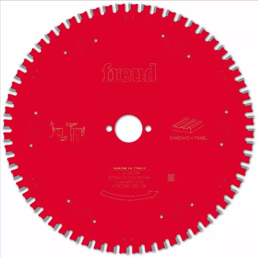 Lame Pour Scie Circulaire Portative FREUD - Ø270 2,4/2 AL30 Z60 TPB 0° - F03FS09859 -FR27X001H 4 Lame Pour Scie Circulaire Portative FREUD - Ø270 2,4/2 AL30 Z60 TPB 0° - F03FS09859 -FR27X001H – Image 2