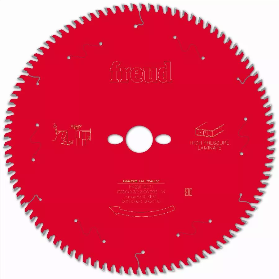 Lame Pour Scie Circulaire Portative FREUD - Ø300 3,2/2,2 AL30 Z96 TP 10° - F03FS09878 -FR28H001T 4 Lame Pour Scie Circulaire Portative FREUD - Ø300 3,2/2,2 AL30 Z96 TP 10° - F03FS09878 -FR28H001T – Image 2