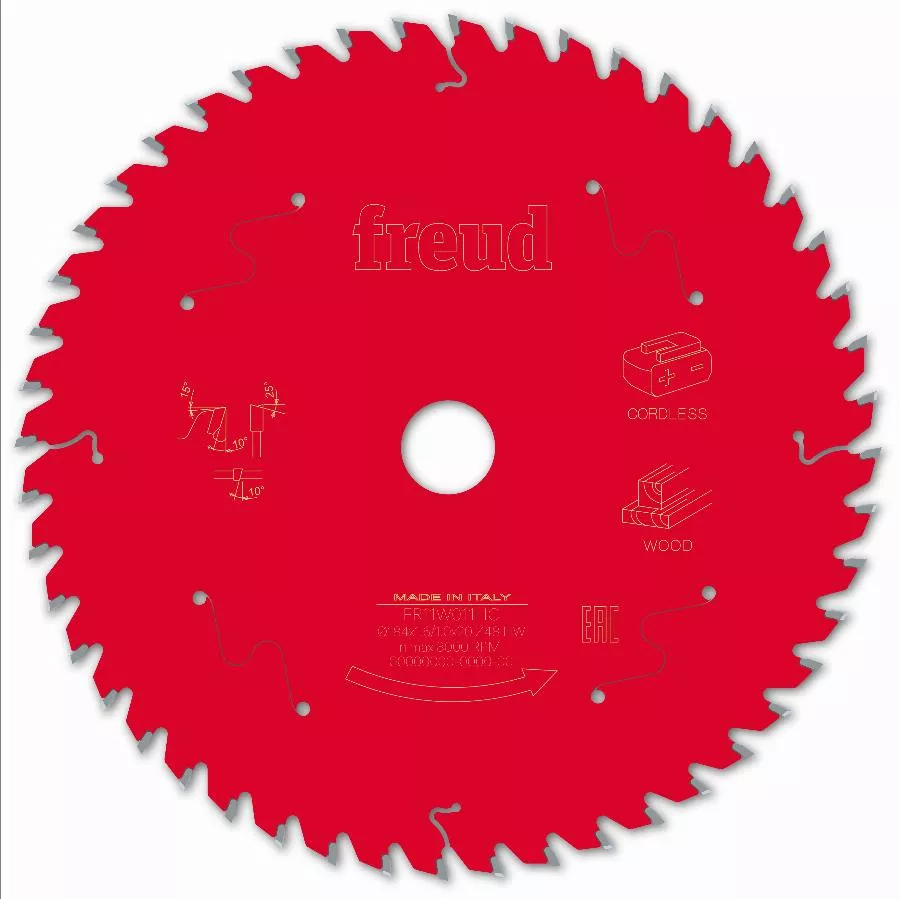 Lame Pour Scie Circulaire Portative Sans Fil FREUD - Ø184 1,55/1 AL20 Z48 BA 10° - F03FS10056 -FR11W011HC 4 Lame Pour Scie Circulaire Portative Sans Fil FREUD - Ø184 1,55/1 AL20 Z48 BA 10° - F03FS10056 -FR11W011HC – Image 2