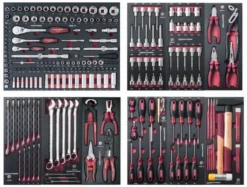 Assortiment D'outils Completo EVA 1/4"+ 3/8"+ 1/2" KRAFTWERK 219 Pièces - 105.528.000