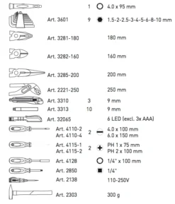 Coffret D'outils Pro-Line 1/4" KRAFTWERK 123 Pièces - 3944 9 Coffret D'outils Pro-Line 1/4" KRAFTWERK 123 Pièces - 3944 -Maxouti Magasin KRA00051 2