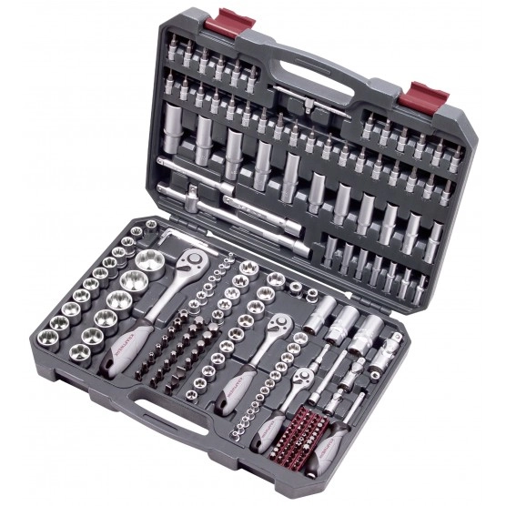 Coffret D'outils Universel Douilles Et Accessoires Basic-Line 1/2" 1/4" 3/8" KRAFTWERK - 200 Pièces - 204.104.800 3 Coffret D'outils Universel Douilles Et Accessoires Basic-Line 1/2" 1/4" 3/8" KRAFTWERK - 200 Pièces - 204.104.800