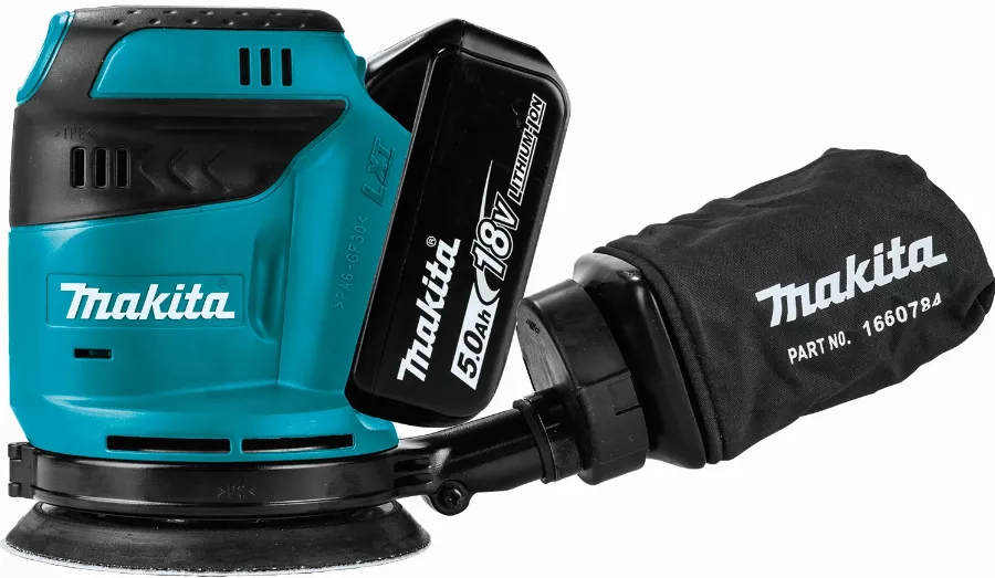 Ponceuse Excentrique 18 V Li-Ion 5 Ah Ø 125 Mm MAKITA - 2 Batteries, Chargeur, Coffret - DBO180RTJ 3 Ponceuse Excentrique 18 V Li-Ion 5 Ah Ø 125 Mm MAKITA - 2 Batteries, Chargeur, Coffret - DBO180RTJ