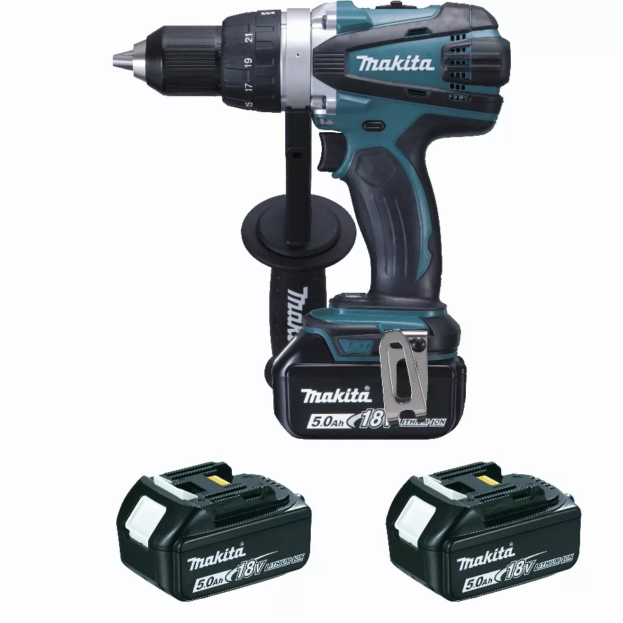 Perceuse Visseuse 18 V Li-Ion 5 Ah Ø 13 Mm MAKITA - 3 Batteries, Chargeur, Coffret - DDF458RT3J 3 Perceuse Visseuse 18 V Li-Ion 5 Ah Ø 13 Mm MAKITA - 3 Batteries, Chargeur, Coffret - DDF458RT3J