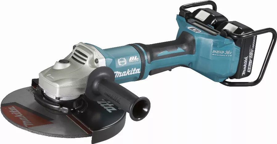 Meuleuse Ø 230 Mm 36 V => 2 X 18 V Li-Ion 5 Ah MAKITA - 2 Batteries, Chargeur, Coffret - DGA901T2U2 3 Meuleuse Ø 230 Mm 36 V => 2 X 18 V Li-Ion 5 Ah MAKITA - 2 Batteries, Chargeur, Coffret - DGA901T2U2