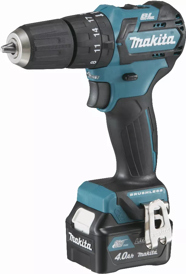 Perceuse Visseuse à Percussion 12 V CXT Li-Ion 4 Ah Ø 10 Mm MAKITA - 2 Batteries, Chargeur, Coffret - HP332DSMJ 3 Perceuse Visseuse à Percussion 12 V CXT Li-Ion 4 Ah Ø 10 Mm MAKITA - 2 Batteries, Chargeur, Coffret - HP332DSMJ