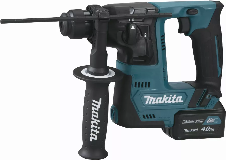 Perforateur SDS-Plus 12 V CXT Li-Ion 4 Ah 14 Mm MAKITA - 2 Batteries, Chargeur, Coffret - HR140DSMJ 3 Perforateur SDS-Plus 12 V CXT Li-Ion 4 Ah 14 Mm MAKITA - 2 Batteries, Chargeur, Coffret - HR140DSMJ